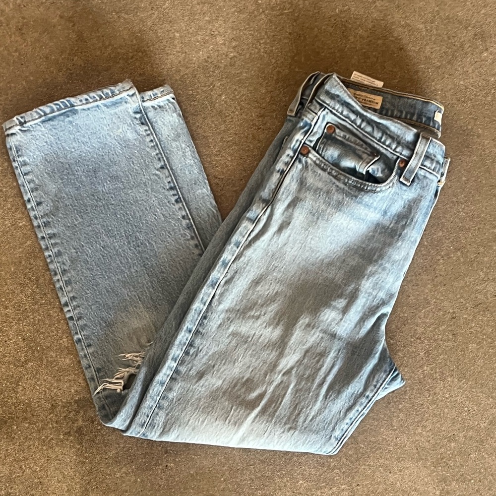 Levi’s Wedgie Straight Leg Cropped Jeans, Sz 27